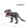 Miniatyrbillede 3 af 5: 1457+ stk. 16089 16088 mini klodser grøn dinosaur bygge legetøj klassisk model jurassic park figur legetøj hjemme sjovt spil 16089 no box