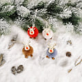 Miniatyrbild 2 av 2: God Jul Dekoration För Hemmet Nyår Julgirlang Julgransprydnader Juldocka Brown