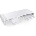 Pikkukuva 1 / 2: Säädettävä Monitoriteline USB 3.0- ja USB C -liitännöillä, valkoinen Yellow