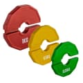 1 st Gym Mikro-Typ Viktskivor Hantel Fraktionell Viktskiva Gummi Fraktionella Viktskivor Tilläggsändring Gul 0,5KG Yellow