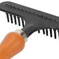 Miniatyrbilde 5 av 5: Håndholdt teppekam i rustfritt stål for rengjøring og styling - Teppehårfjerner - Perfekt for salonger