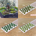 Miniatyrbillede 5 af 6: 32 stk./æske kunstgræs små blomster tuer 04 04 4 4