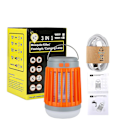 Miniatyrbilde 1 av 2: Solar USB Myggdreper Lys Elektronisk Flue Insekt Zapper Felle Skadedyr Lampe