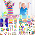 Miniatyrbild 1 av 4: Tik Tok Fidget Sensoriska Leksaker Fidget Leksaker Paket Tryck Bubbla Pop Leksak Stress Ångest Lindring Leksaker Set För D