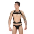 Pikkukuva 1 / 2: Miesten jouluasu stringit shortsit henkselit body trikoo miesten stringit lahja Black L
