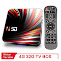 Miniatyrbild 1 av 5: TV Box Android 10 4GB 32GB 4K H.265 Mediaspelare 3D Video 2.4G 6GHz WiFi Bluetooth Smart TV Box Set Top Box EU PLUG