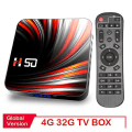 Miniatyrbilde 1 av 5: Tv-boks Android 10 4 GB 32 GB 4K H.265 Mediaspiller 3D Video 2,4 G 6 GHz Wifi Bluetooth Smart Tv-boks Dekoder AU PLUG