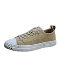 Miniatyrbillede 2 af 5: Britiske Vintage Herre Læder Pig Bage Casual Sneakers 41