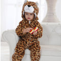 Miniatyrbild 2 av 5: Reedca Toddler Dinosaur Kostym Barn Söt Huvad Onesie Djurkostym Halloween Jaguar 6-12 Months