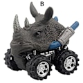 Miniatyrbillede 3 af 5: Dinosaur Model Mini Legetøjsbil Bag På Bilen Gave D