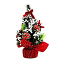 Miniatyrbillede 1 af 5: 2 stk. Bordplade Juletræ 20 cm Mini Kunstigt Juletræ red