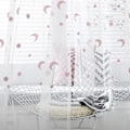 Miniatyrbilde 2 av 3: Broderte Ring Topp Vindusgardiner For Soverom Pink 140*260cm