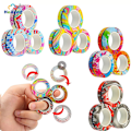 Pikkukuva 1 / 5: Uudet 3 kpl Magneettiset Pyörivät Fidget-sormukset Magneetti Fidget-lelut Rentouttavat Antistress A