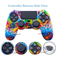 Miniatyrbillede 3 af 5: Ivyueen 20 farver skridsikker silikone beskyttende skin case til Sony PlayStation 4 PS4 DS4 Pro Slim controller thumb grip caps Ful skull a