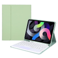 Miniatyrbillede 1 af 5: Rund Tast Keyboard Case Bluetooth Keyboard Case Til 2020 ipad air 4/10.9 Keyboards(grøn)