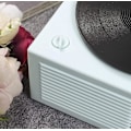 Pikkukuva 5 / 5: Bluetooth-langaton kaiutin, retro vinyylilevy CD-tyylinen soitin. Blue