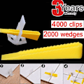 Miniatyrbild 3 av 5: Plattnivelleringssystem Lokaliseringsverktyg/clips Kilar Golv Vägg Plastdistanser Kit Leveling Tool