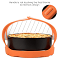 Miniatyrbillede 3 af 3: Trykkoger Sling Silikone Bageform Sling Kompatibel Orange Small