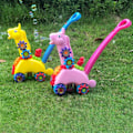 Miniatyrbild 3 av 4: Tidig Pedagogisk Bubbel Fidget Leksaksmaskin Vagn Barn Automatisk Bubbelblåsare (Rosa)