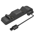 Miniatyrbild 1 av 5: Dualsense dockningsstation laddningsvagga kompatibel med PS5 trådlös handkontroll dubbelladdare med LED-indikator USB-laddning