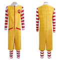 Pikkukuva 3 / 5: Ronald McDonald -pelleasu punainen keltainen juhla-asu aikuisille miehille hauska Halloween-karnevaalijuhla cosplay-vaatteet M