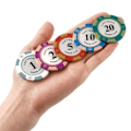 Miniatyrbild 2 av 7: Pokerchip Mahjong Texas Hold'em Pokerchip High End Spelkort Kasinotillbehör Face Value 2