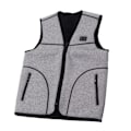 Miniatyrbilde 6 av 8: Elektrisk oppvarmet vest 3 varmenivåer intelligent temperaturkontroll grå USB oppvarmet vest for kvinner menn ski fotturer 3XL 1