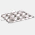 Miniatyrbillede 2 af 4: 12 Huls Non-stick Fodboldformet Kagebageform, Dessertform