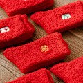 Miniatyrbild 4 av 4: 2 st Fuzzy Toffelsockor Mjuka Varma Vinter Jul Fu Karaktär Broderi 38-45koda Fu karaktärsbroderi