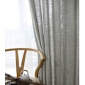 Miniatyrbild 7 av 8: Modern linnegardin för vardagsrum sovrum enfärgad bomull linnegardiner tylltyger anpassad gasväv halvskuggande ramie garn 04 Mörkgrå 1 pcs W200xH240 cm 04 Dark gray