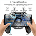 Miniatyrbilde 3 av 4: Mobiltelefon kjøler vifte mobile triggere pubg gamepad for iphone android spill joystick kontroller kontroll mobiltelefontilbehør No battery