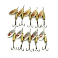 Pikkukuva 1 / 5: 10 kpl/setti Kalastusvieheet Metallinen Spinneri Keinotekoinen Kalastustarvike Spinnerbait Crankbait Lisätarvikkeet 4