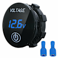 Miniatyrbild 1 av 4: Bil Voltmeter Mätare Volt Spänningsmätare Display Blue