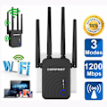 Miniatyrbillede 1 af 4: Trådløs Wifi Repeater Extender Booster