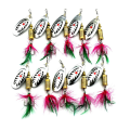 Miniatyrbilde 4 av 5: 10 stk/sett Fiske Lokkemidler Metall Spinner Kunstig Fiskeutstyr Spinnerbait Crankbait Tilbehør 4