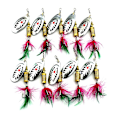 Pikkukuva 4 / 5: 10 kpl/setti Kalastusvieheet Metallinen Spinneri Keinotekoinen Kalastustarvike Spinnerbait Crankbait Lisätarvikkeet 3