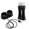 Miniatyrbillede 1 af 5: PS4 tilbehør PS Move oplader til Playstation Move dobbelt opladningsstation motion controller oplader bevægelsessensor spil joystick