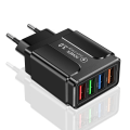 Miniatyrbilde 1 av 4: 3.1a 4-port USB Veggplugg Strømadapter Vegglader Kompatibel Med Iphone/Android Hurtiglading Cube Brick Box Base Head