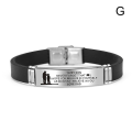 Miniatyrbild 1 av 4: Till Min Son/Dotter Armband Graverat Inspirerande Meddelande Manschett Armband Födelsedag Examen Jul G