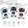 Miniatyrbilde 3 av 4: Lomme Robot Mini Robot Leker Gave Snakkende Interaktiv Dialog Stemmegjenkjenning Opptak Syngende White