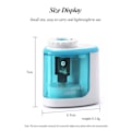 Miniatyrbild 4 av 5: Pennvässare Touch Automatisk Elektrisk Strömbrytare Batteri Skola Student Skrivmaterial Roterande Pennvässare Blue