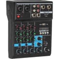 Professionel 4-kanals bærbar Bluetooth-lydmixer DJ-mixer med rumklangseffekt til karaoke USB