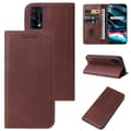 Magnetisk læder telefoncover til Realme 7 Pro Brown