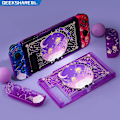 Miniatyrbild 2 av 4: Geekshare jellyfish violet Nintendo Switch-skal, NS skyddande fulltäckande delat TPU mjukt fodral för Nintendo Switch-tillbehör Joystick cap 2