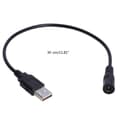 Miniatyrbillede 3 af 5: USB til DC-strømkabel, DC5.5x2.1mm hun USB han DC5V strømforsyning opladningsadapterkabel til USB-blæser/højttaler Multicolor