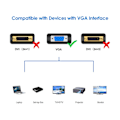 Miniatyrbild 4 av 5: VGA-videokabel, VGA till VGA. Lämplig för videomonitorer, persondatorer, bärbara datorer, TV-apparater, projektorer, etc.