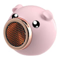 Miniatyrbillede 1 af 3: Ventilatorvarmer Udsalg - Bærbar Ventilatorvarmer med 2-Hastigheds Intelligent Temperaturkontrol - Bordventilatorvarmer Pink