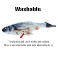 Miniatyrbild 2 av 5: Dansande Fiskleksak för Barn USB Elektrisk Laddning Simulering Interaktiv Hoppande Rörlig Slapp Fisk Barn A