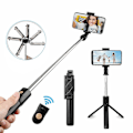 Miniatyrbillede 1 af 5: Bluetooth Selfie Stick Kompatibel med Iphone og Android