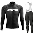 Miniatyrbilde 4 av 5: SRAM Pro Høst Sykkeltrøye Sett Sykkel Sportsklær Dress MTB Uniform Ropa Ciclismo Landeveissykkel Klær Bicicleta Lange Bib Bukser Grå 4XL Gray